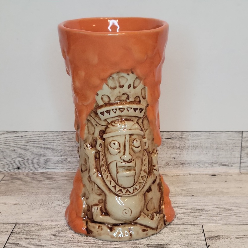 Disney Trader Sam's Krakatoa Tiki Mug 2nd Edition Enchanted Tiki Bar Mug EUC